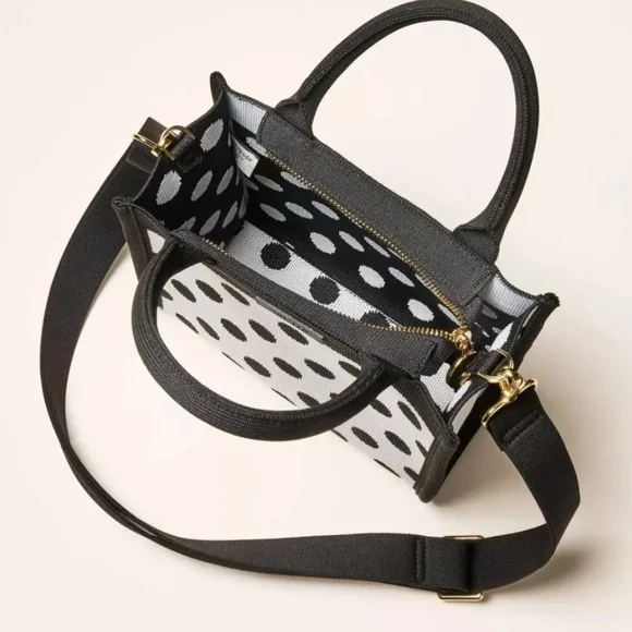 kate spade x Target Black & White Polka Dot Bag - Picture 5 of 6